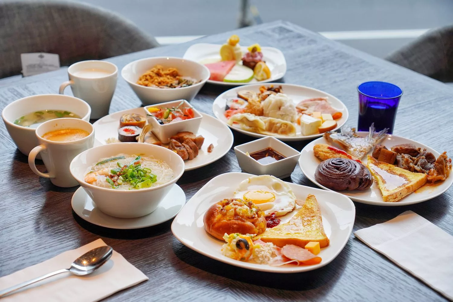 【寒沐酒店早餐】多達百道餐點，質感餐廳舒適又漂亮! @混血珊莎的奇幻旅程