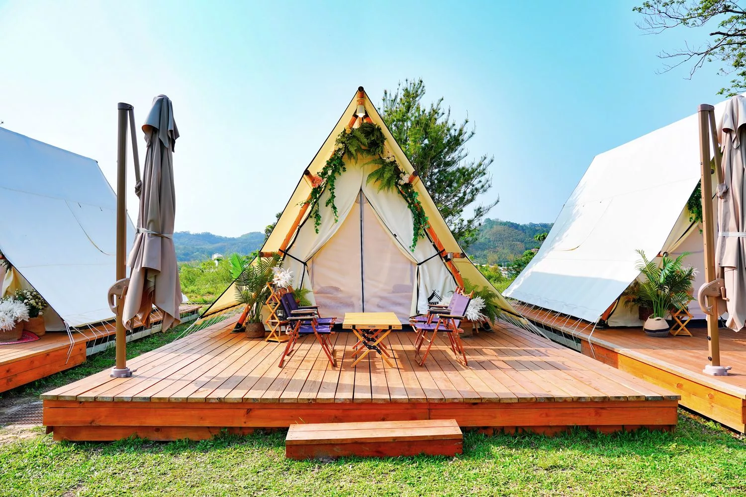 【叢林開始輕奢懶人露營glamping】苗栗懶人露營一泊四食網美泳池漂浮早餐，森林系帳篷IG打卡點! @混血珊莎的奇幻旅程