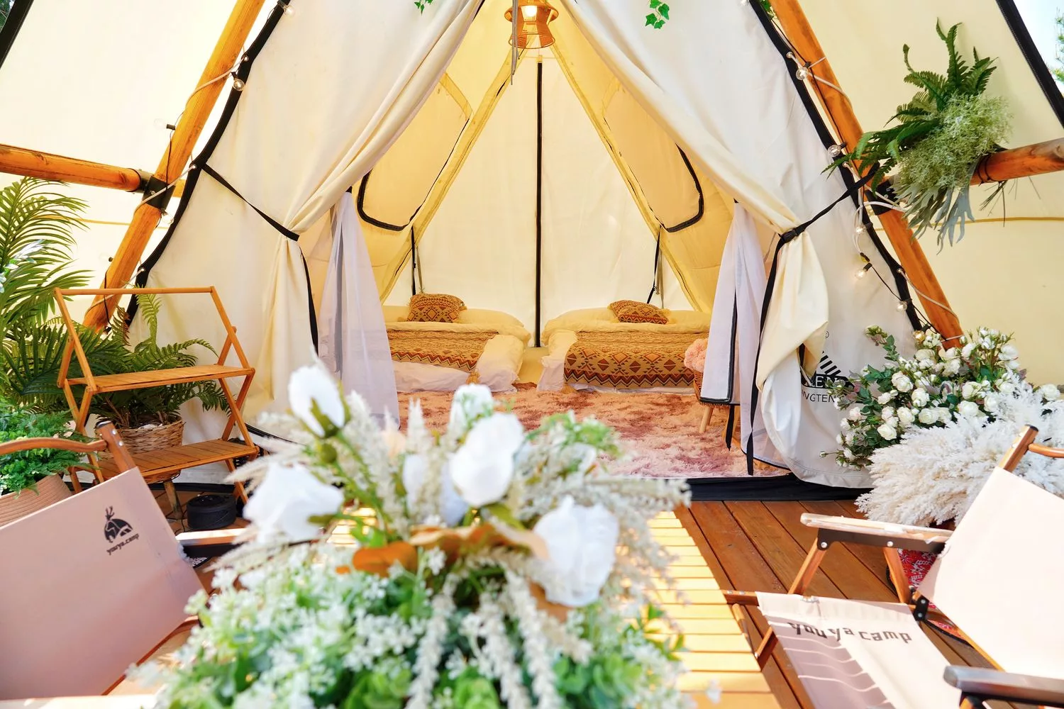 【叢林開始輕奢懶人露營glamping】苗栗懶人露營一泊四食網美泳池漂浮早餐，森林系帳篷IG打卡點! @混血珊莎的奇幻旅程