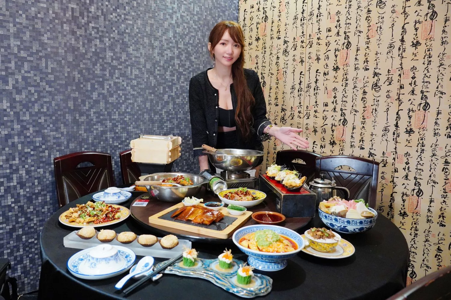 【台南永康美食】LA時尚川菜永康店，華麗中國風包廂裝潢，節日聚餐家庭聚會首選! @混血珊莎的奇幻旅程