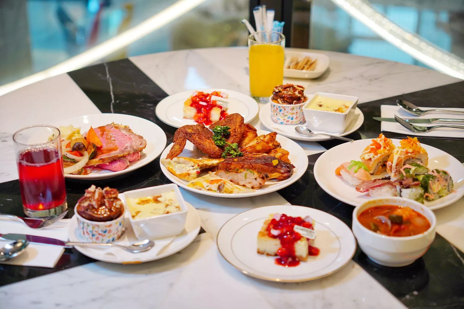 李方艾美酒店新食譜全日餐廳｜海鮮牛排近百道多國料理，大啖異國風味! @混血珊莎的奇幻旅程