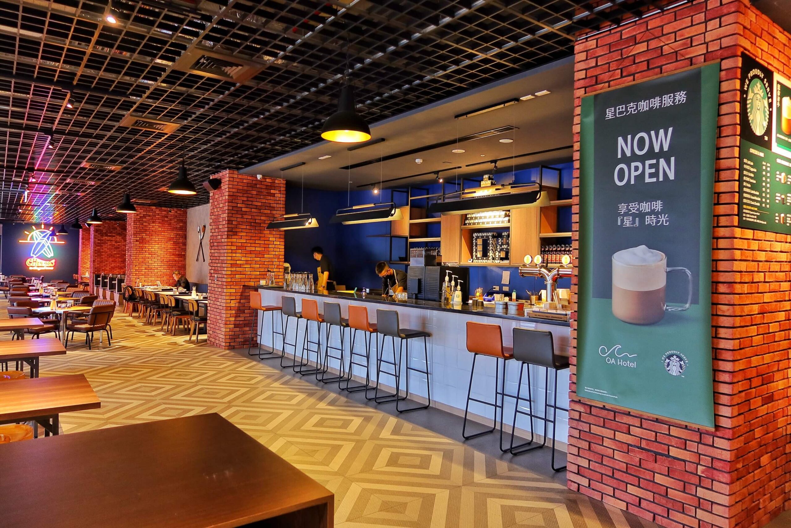 【宜蘭烏石港美食】OA PIZZA 坐擁海景的烏石港美式餐廳、星巴客咖啡這裡通通有! @混血珊莎的奇幻旅程