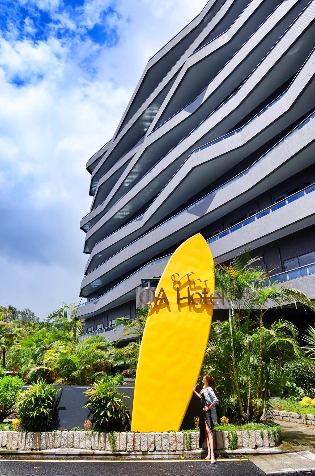 【OA HOTEL】烏石港海景飯店，露天景觀溫泉，沙灘走路1分鐘! @混血珊莎的奇幻旅程