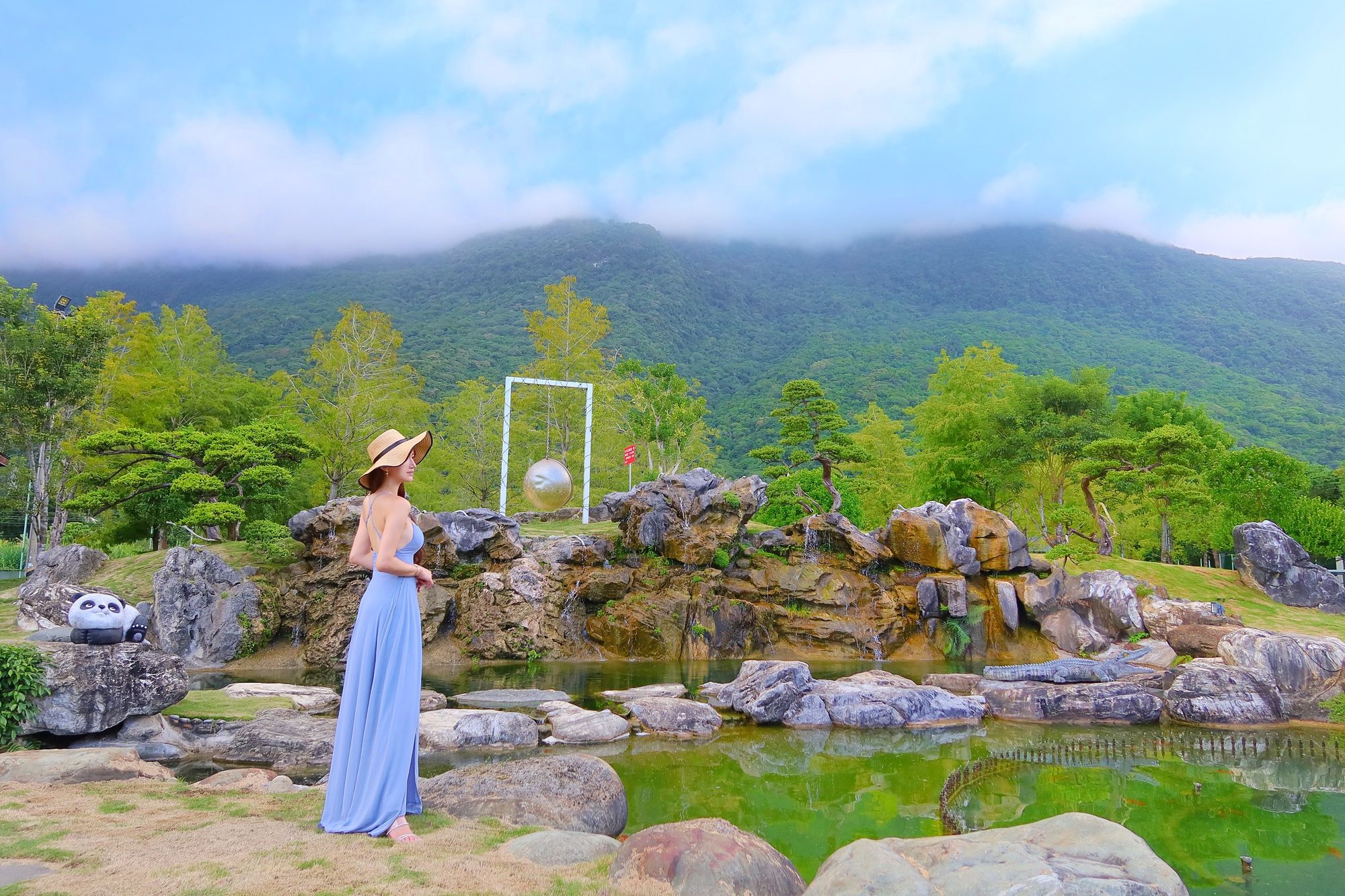 【花蓮合菜】花蓮洄瀾灣景觀餐廳，隱藏版 4000 坪秘境花園，還有水豚君.梅花鹿，萌翻天! @混血珊莎的奇幻旅程