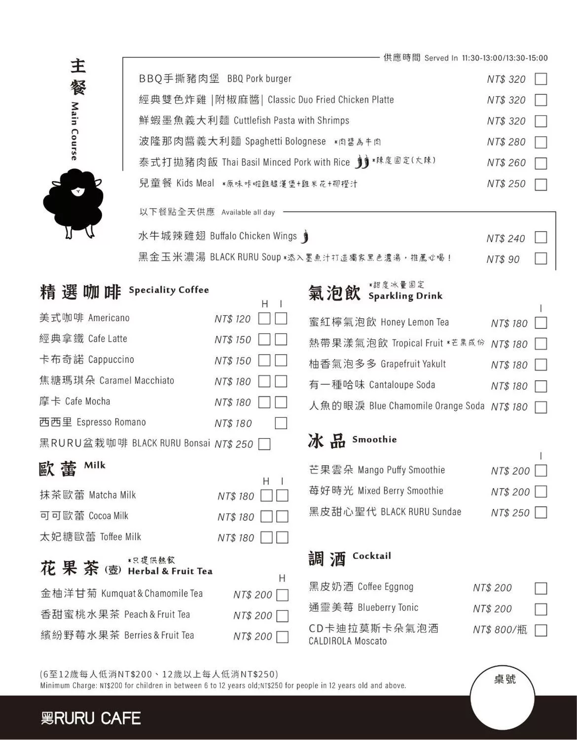 【黑RURU CAFE】笑笑羊&#038;熊貓羊咖啡廳，互動餵食萌翻天，完整 2024 菜單餐點交通介紹! @混血珊莎的奇幻旅程