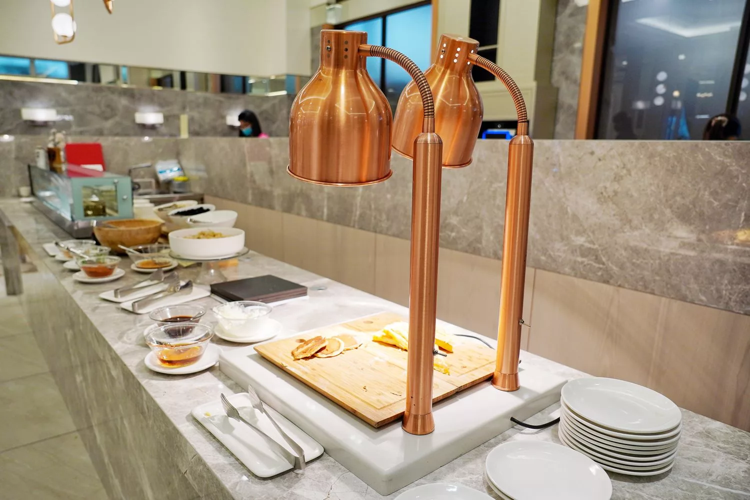 【漢普頓酒店早餐】巴洛克式裝潢典雅大器，早餐還有龍蝦粥! @混血珊莎的奇幻旅程