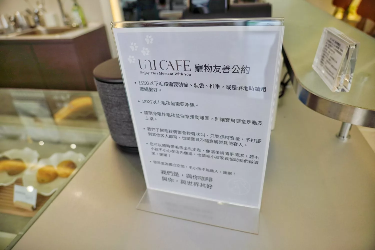 【逢甲咖啡廳】Uni Cafe 與你咖啡，純白韓風搭配戶外露天庭院與毛小孩共享美好時光! @混血珊莎的奇幻旅程
