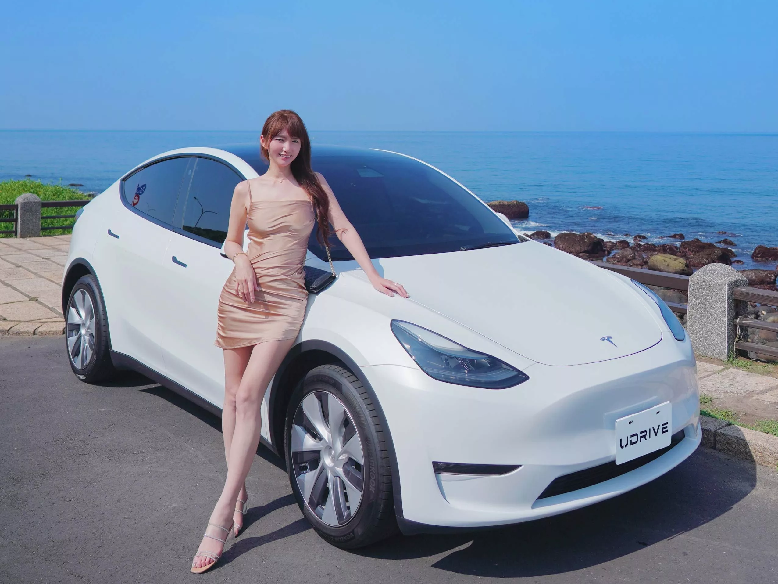【特斯拉租車】UDRIVE 悠駕租車 專人送車到府，特斯拉租賃方案比較，實租心得分享! @混血珊莎的奇幻旅程