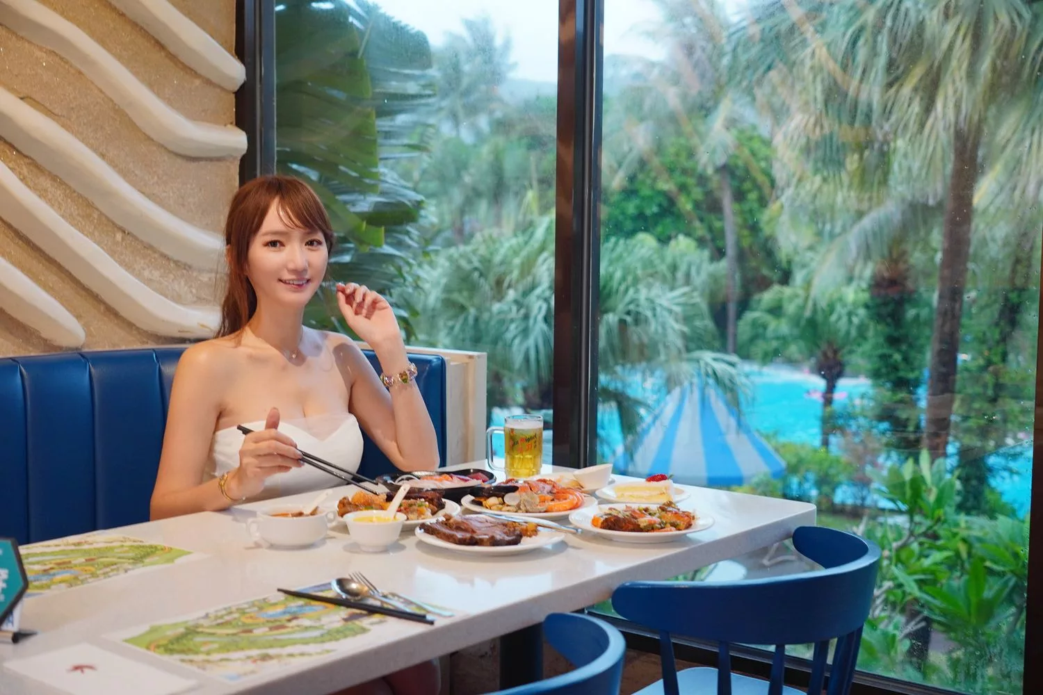 【墾丁凱撒一泊二食】海洋風景緻客房，晚餐自助buffet吃到飽! @混血珊莎的奇幻旅程