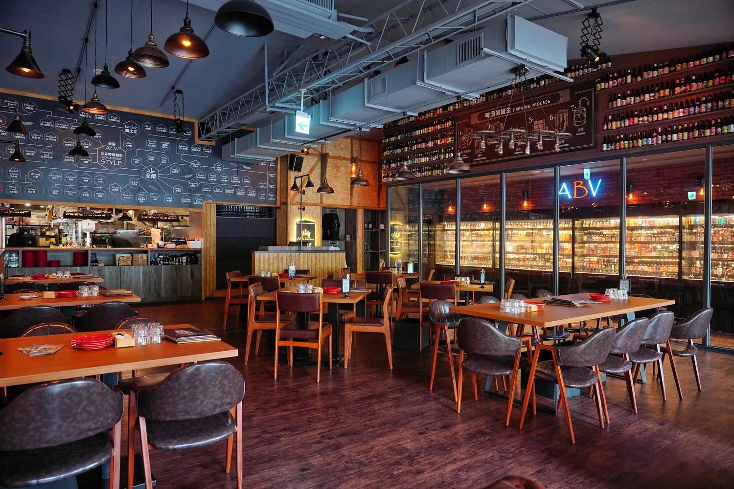 【ABV地中海餐酒館台中概念店】台中西區餐酒館，不限時品味地中海料理，700款精釀啤酒走廊全台最大! @混血珊莎的奇幻旅程