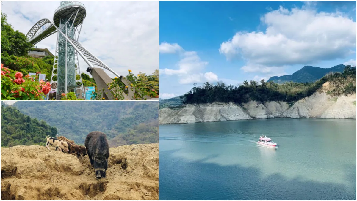 【曾文水庫觀景台】搭船徜徉全台最大水庫，360 度湖景，曾文水庫餐廳! @混血珊莎的奇幻旅程