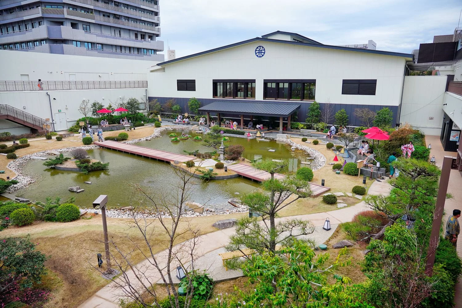 【大阪溫泉】大阪空庭溫泉，穿浴衣泡湯屋暢遊溫泉主題樂園! @混血珊莎的奇幻旅程