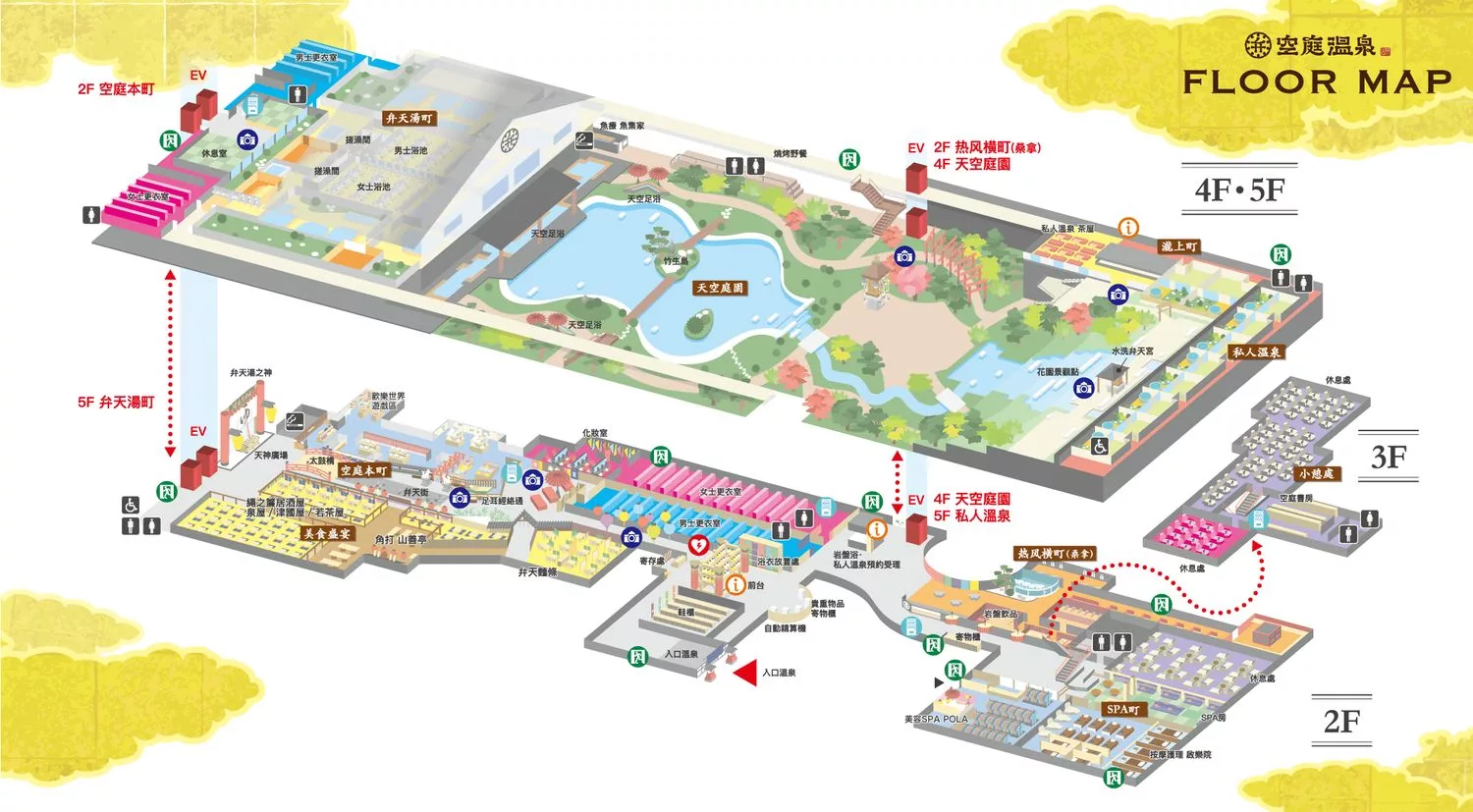 【大阪溫泉】大阪空庭溫泉，穿浴衣泡湯屋暢遊溫泉主題樂園! @混血珊莎的奇幻旅程