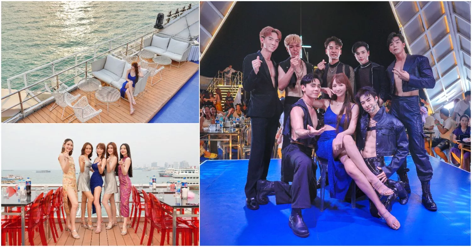 Ocean Sky Pattaya 海洋天空郵輪晚宴，自助buffet猛男人妖秀!芭達雅必去! @混血珊莎的奇幻旅程