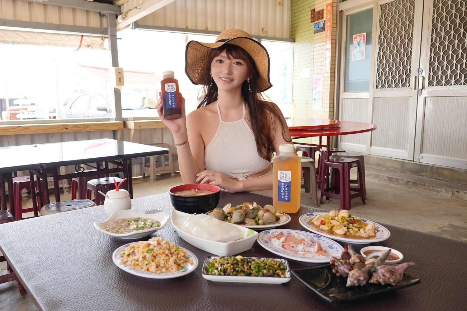 澎湖阿挺海鮮｜必吃鯨魚洞小管麵線，在地 40 年老字號餐廳! @混血珊莎的奇幻旅程