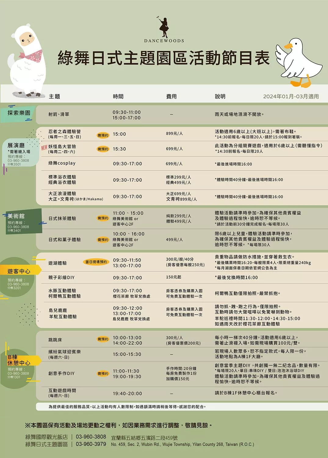 【綠舞日式主題園區】和服浴衣拍照打卡，可愛萌寵餵食互動一日遊! @混血珊莎的奇幻旅程