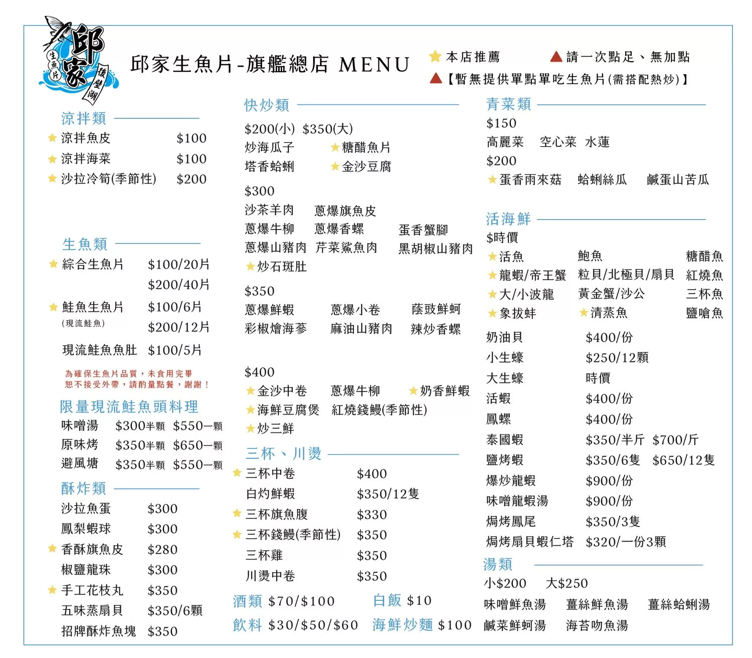 【邱家生魚片】墾丁必吃平價海產店，綜合生魚片100元起! @混血珊莎的奇幻旅程