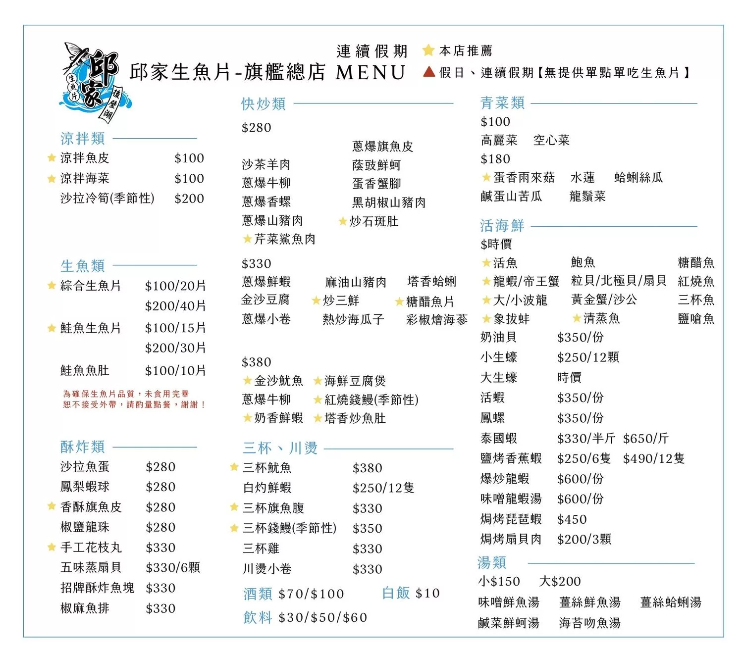 【邱家生魚片】墾丁必吃平價海產店，綜合生魚片100元起! @混血珊莎的奇幻旅程