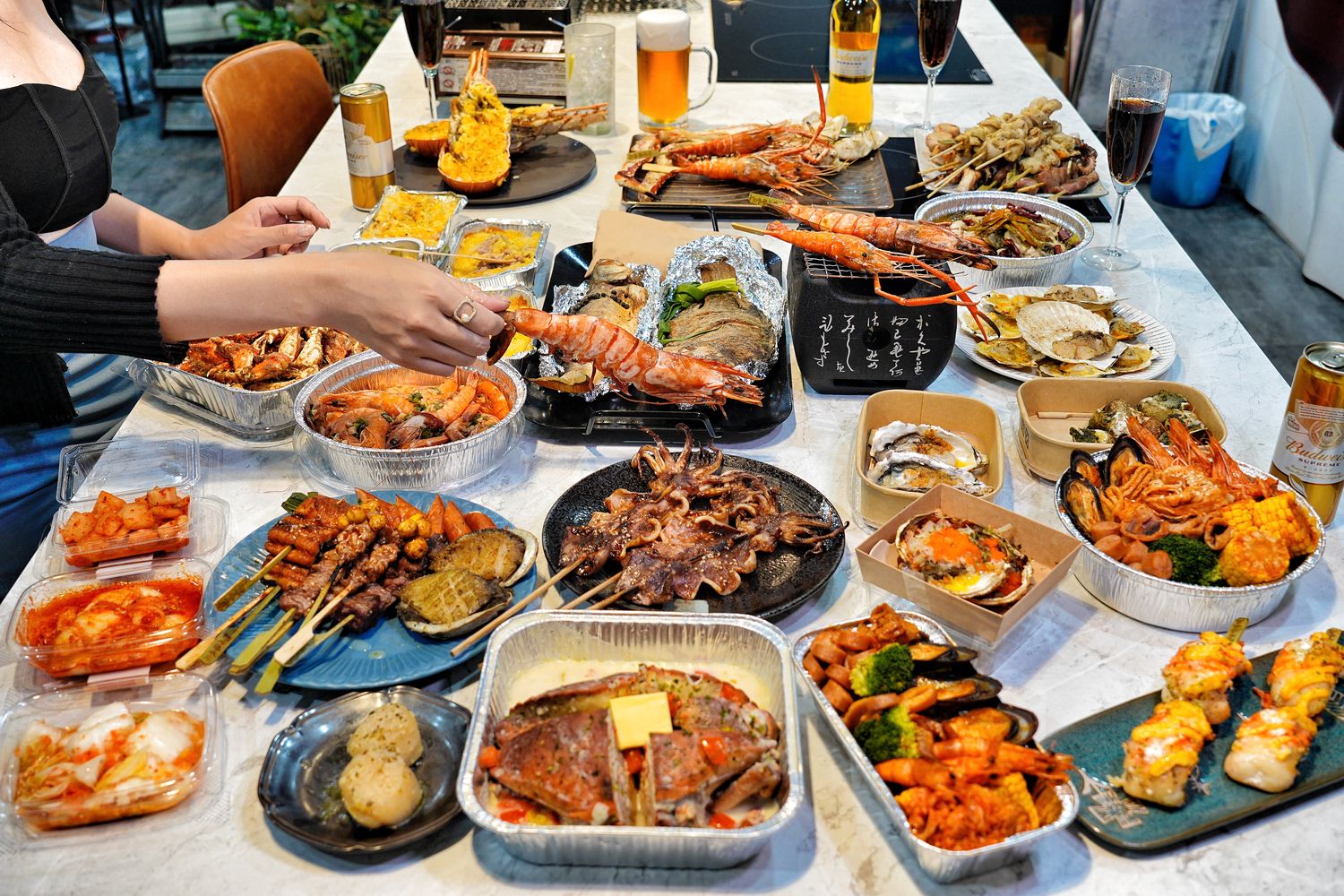 阿布潘水產｜台中百坪海鮮超市，中秋烤肉食材祭出超殺價格! @混血珊莎的奇幻旅程