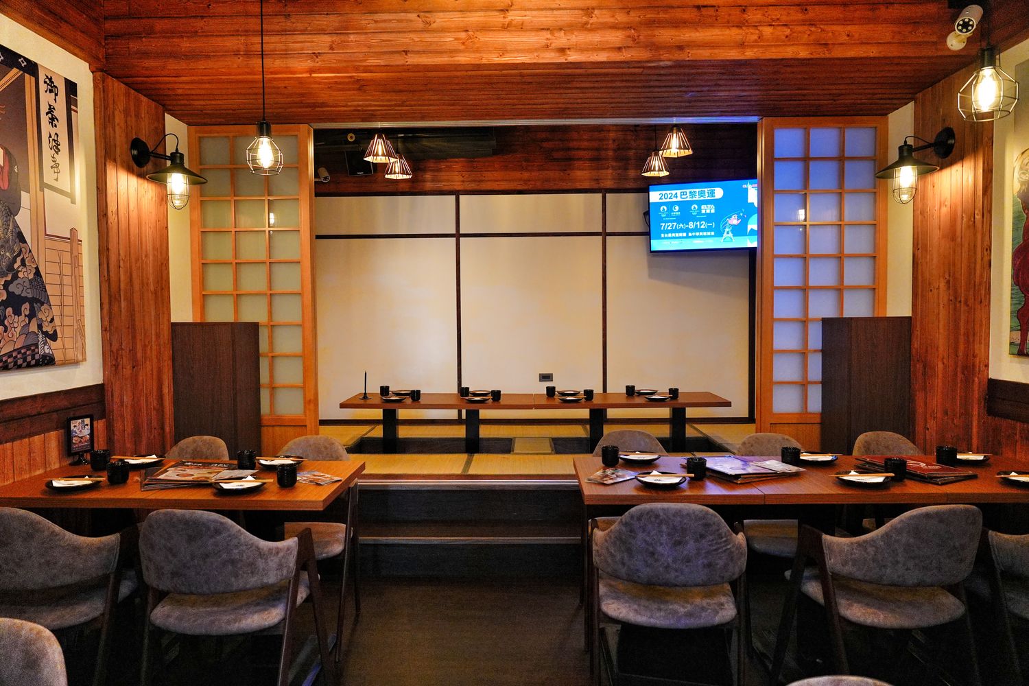 ABV日式居酒館｜林口長庚餐廳稻草燒生魚片船，帶你秒飛日本! @混血珊莎的奇幻旅程