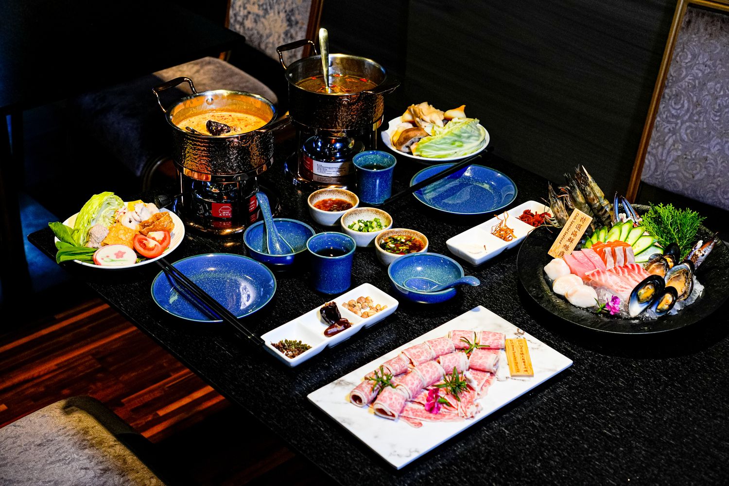 萬華火鍋｜台北凱達大飯店 Bar 98，火鍋百鮮打邊爐，自助吧吃到飽! @混血珊莎的奇幻旅程