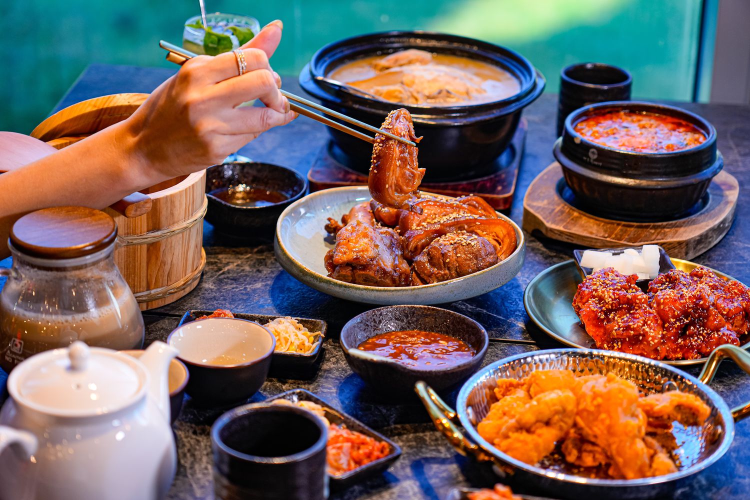 韓宮館｜竹北高鐵必吃新竹韓式料理，小菜紫米飯無限續! @混血珊莎的奇幻旅程