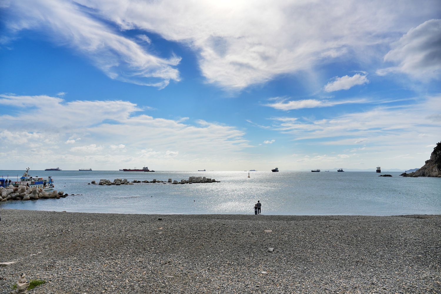 太宗台烤貝街｜現烤釜山海鮮生章魚，坐擁無敵海景! @混血珊莎的奇幻旅程