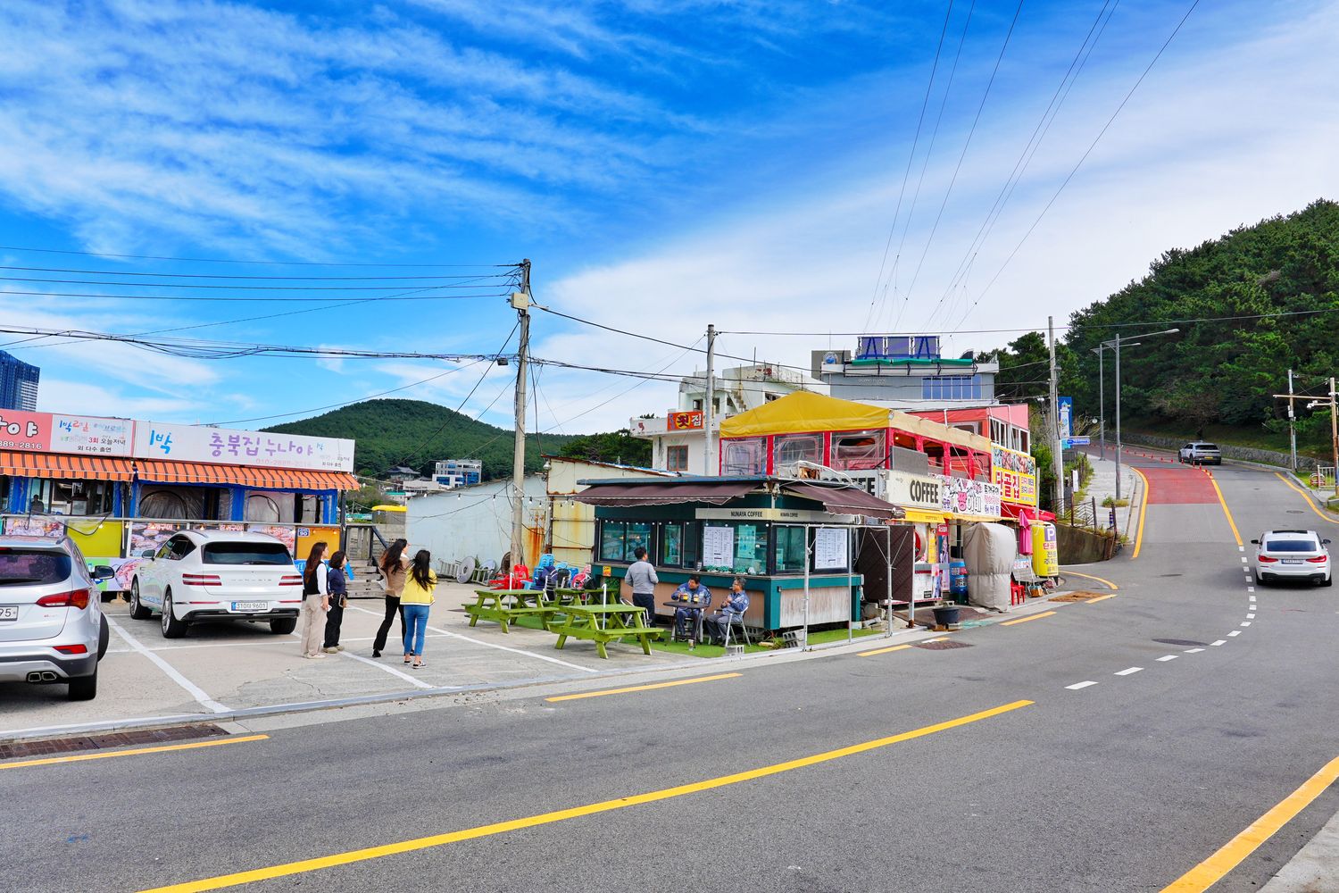太宗台烤貝街｜現烤釜山海鮮生章魚，坐擁無敵海景! @混血珊莎的奇幻旅程