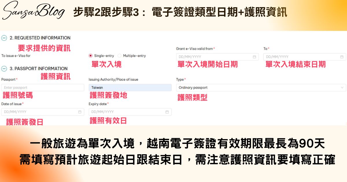 2025 越南簽證線上申請教學｜費用、照片、時間、步驟圖文攻略! @混血珊莎的奇幻旅程