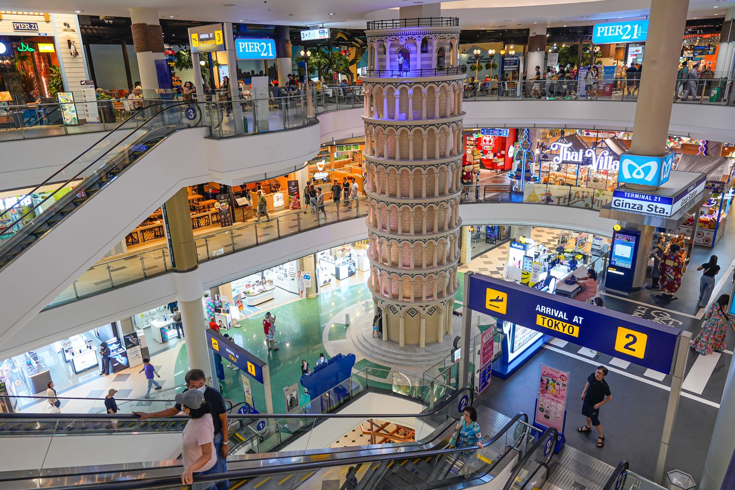 Terminal21 Pattaya|芭達雅購物中心帶你環遊世界，樓層、品牌、必買、必吃全攻略! @混血珊莎的奇幻旅程