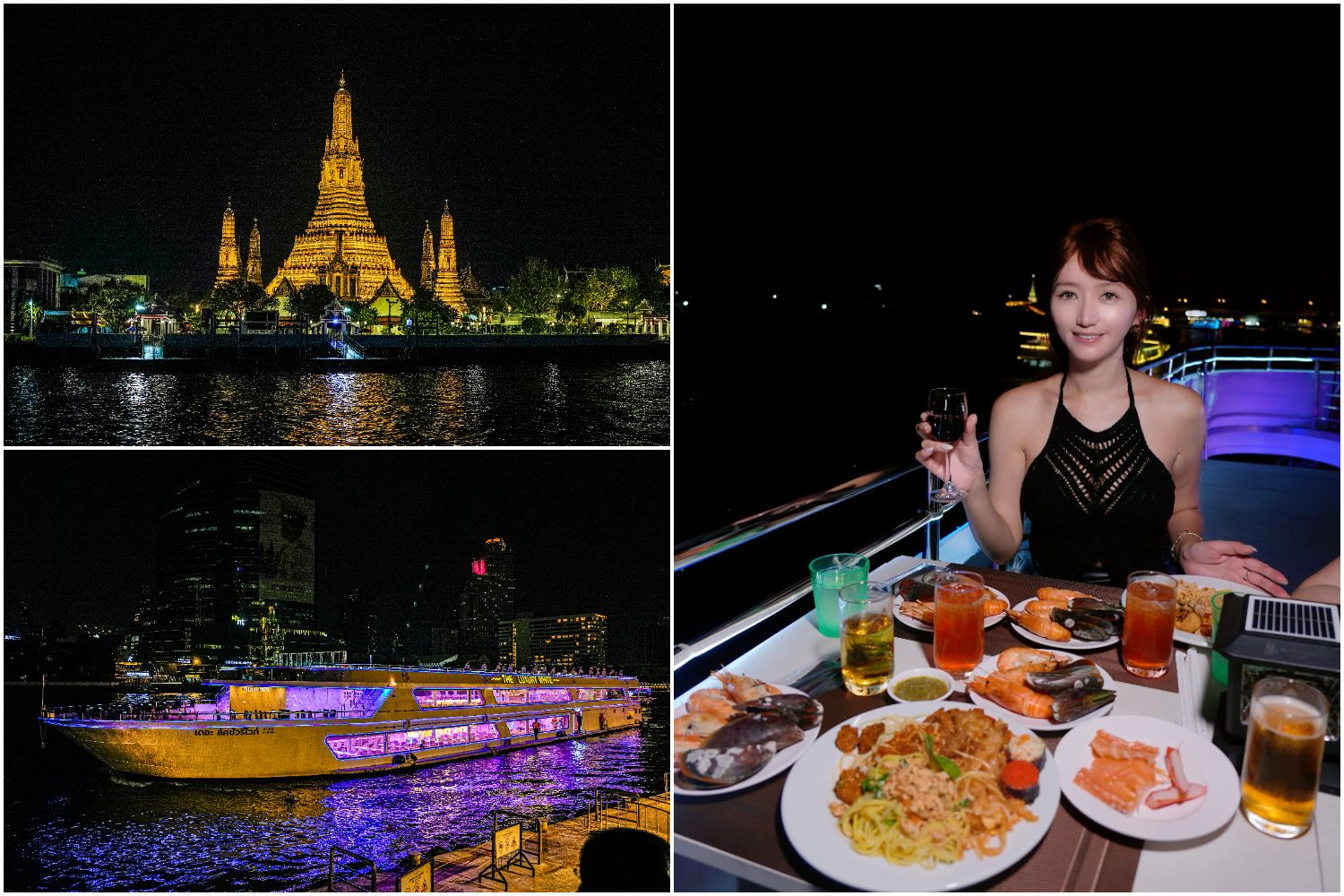 湄南河白蘭花河號遊船White Orchid River Cruise｜曼谷遊船人妖秀，海鮮自助餐跟酒水無限暢飲! @混血珊莎的奇幻旅程