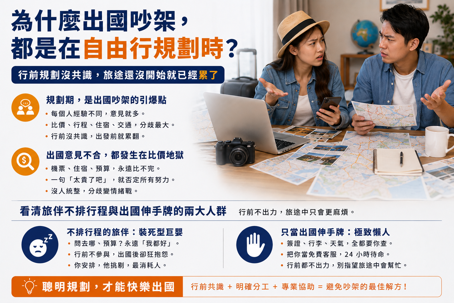 出國前吵架、意見不合、遇到不排行程的旅伴，家族多人出遊避雷終極解法 @混血珊莎的奇幻旅程
