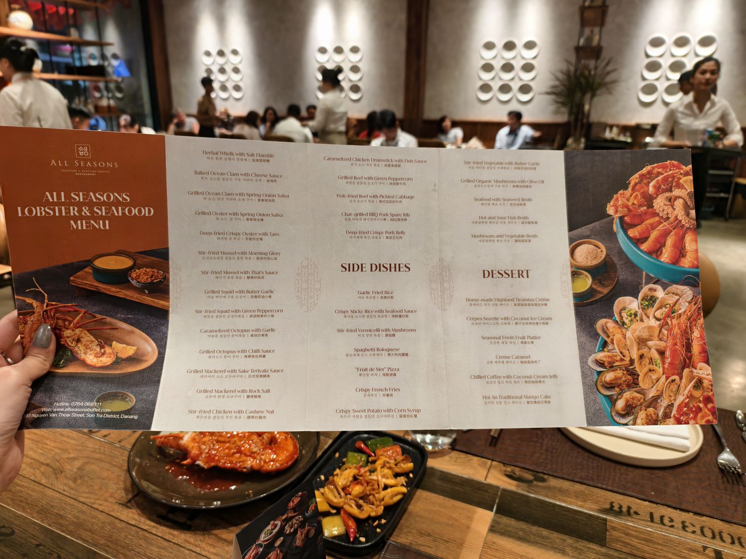 【越南峴港必吃】All Seasons Buffet Da Nang 龍蝦海鮮吃到飽(中文菜單) @混血珊莎的奇幻旅程