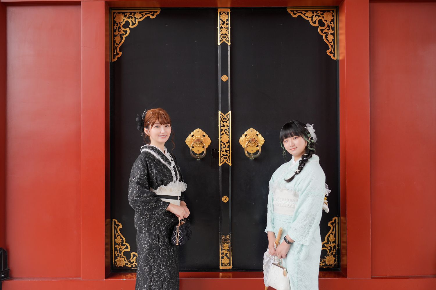 東京和服租借|蕾絲和服漫步雷門!江戶和裝工房雅-淺草站前店(含妝髮攝影/中文服務) @混血珊莎的奇幻旅程