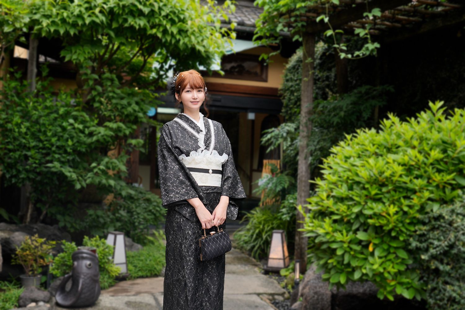 東京和服租借|蕾絲和服漫步雷門!江戶和裝工房雅-淺草站前店(含妝髮攝影/中文服務) @混血珊莎的奇幻旅程