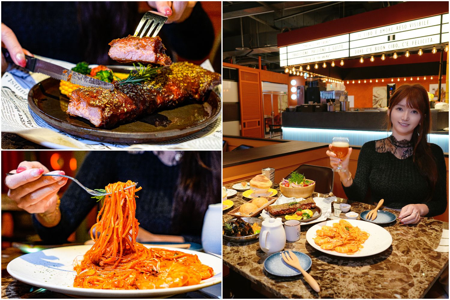 桃園聚餐推薦｜新開幕托斯卡尼尼中壢店，中壢火車站旁美食，市中心的義式花園! @混血珊莎的奇幻旅程