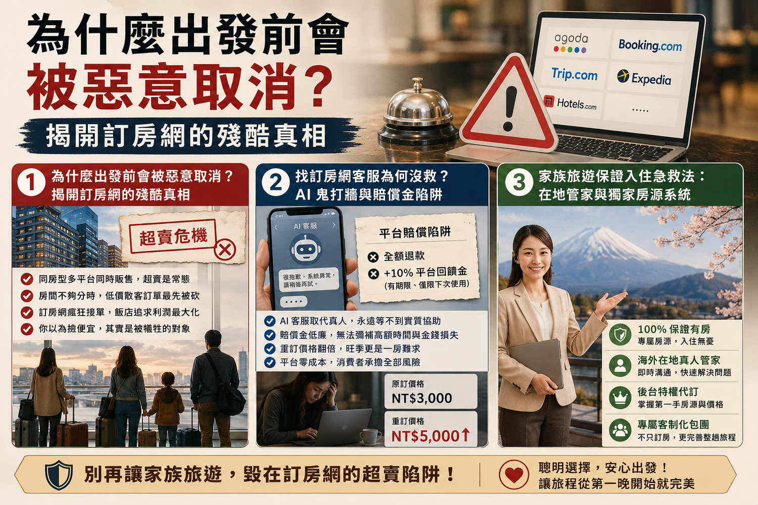 出國前被訂房網取消超賣怎麼辦?家族旅遊多人保證入住的急救法! @混血珊莎的奇幻旅程