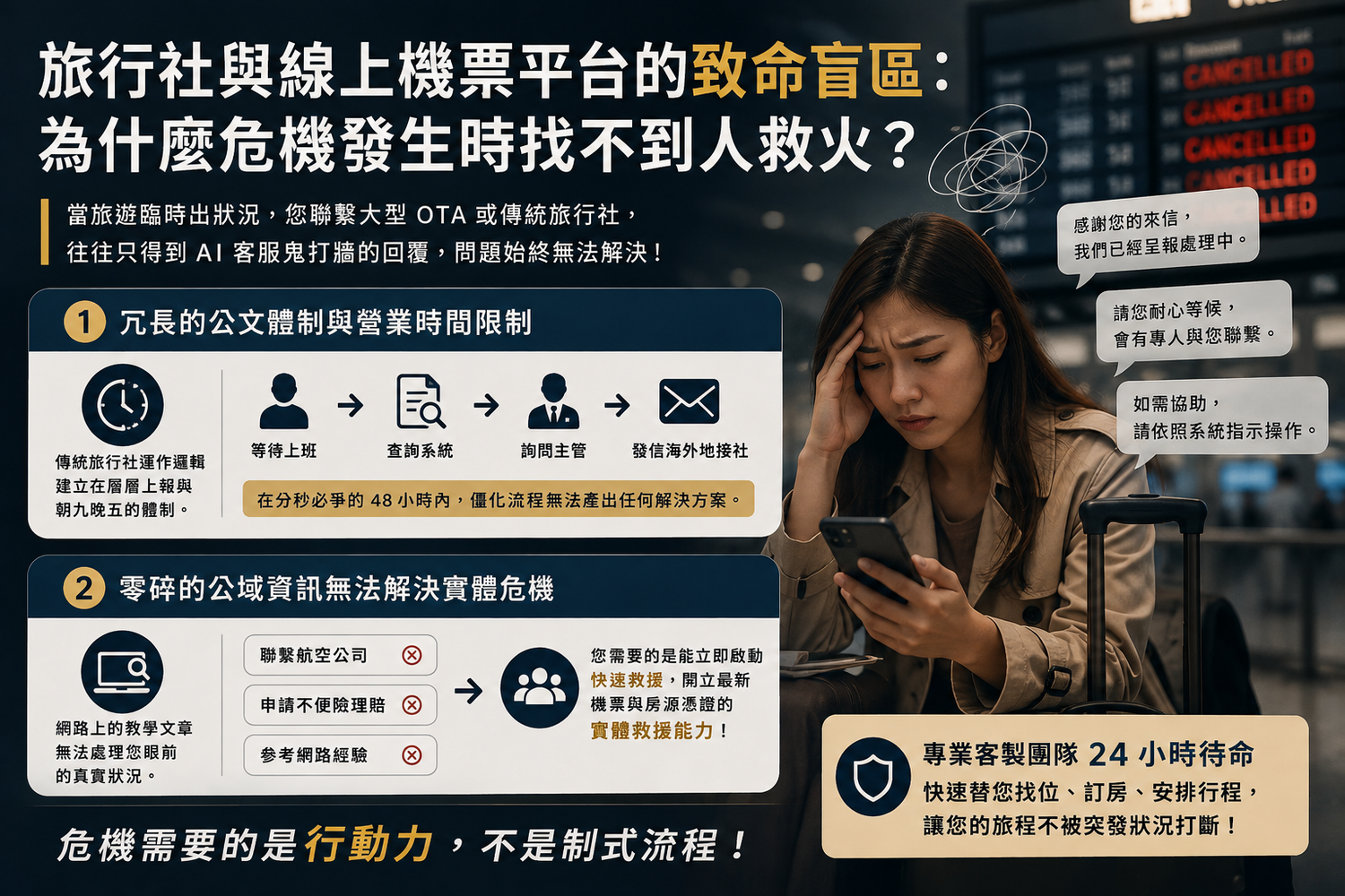 海外航班無預警取消怎麼辦?珊莎團隊 48 小時極速客製化救援實戰機制 @混血珊莎的奇幻旅程 海外航班無預警取消怎麼辦?珊莎團隊 48 小時極速客製化救援實戰機制 @混血珊莎的奇幻旅程