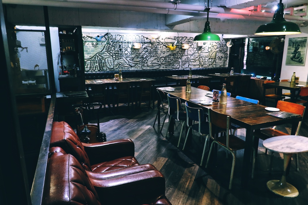 【苗圃義大利餐廳】復古工業風裝潢，平價義式料理! @混血珊莎的奇幻旅程