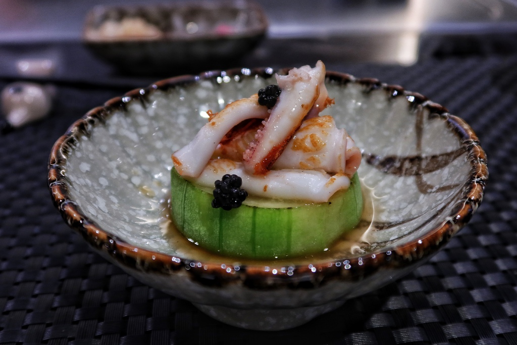 【信義區鐵板燒】明水然樂信義松菸店，日式高級無菜單料理，日本A5和牛、龍蝦、干貝一次滿足! @混血珊莎的奇幻旅程