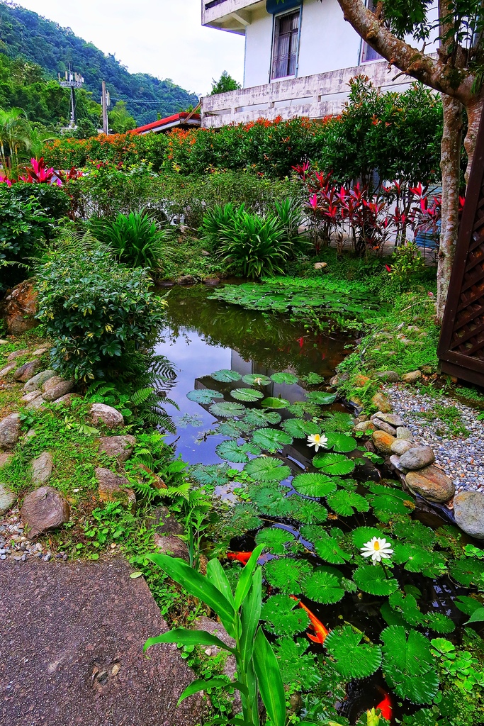 【花蓮壽豐民宿】花蓮潭心閣，走路就到鯉魚潭，享受湖光山色悠閒時光! @混血珊莎的奇幻旅程