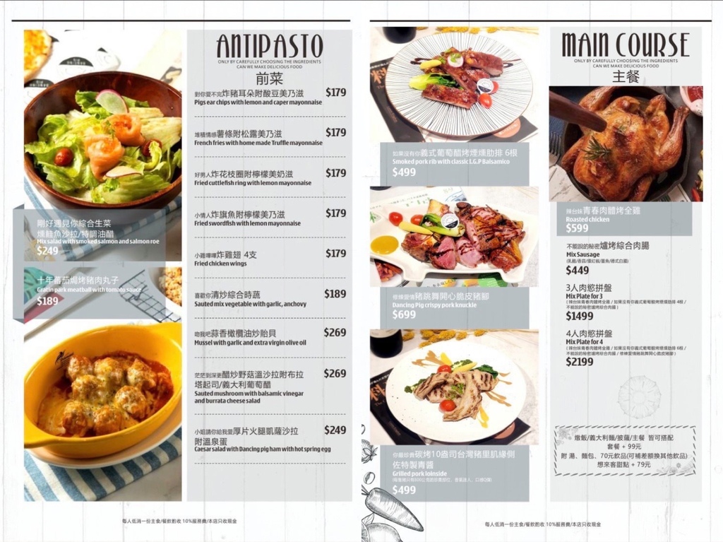 【國父紀念館義大利麵】豬跳舞小餐館，創意西式料理，讓心情飛舞的義式美食 @混血珊莎的奇幻旅程