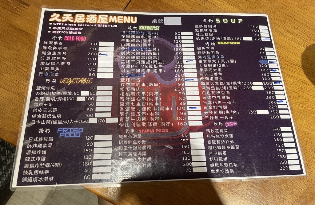 【板橋府中美食】久天居酒屋，爽吃手掌大生蠔跟超厚生魚片，高CP串燒炸物日料通通有! @混血珊莎的奇幻旅程