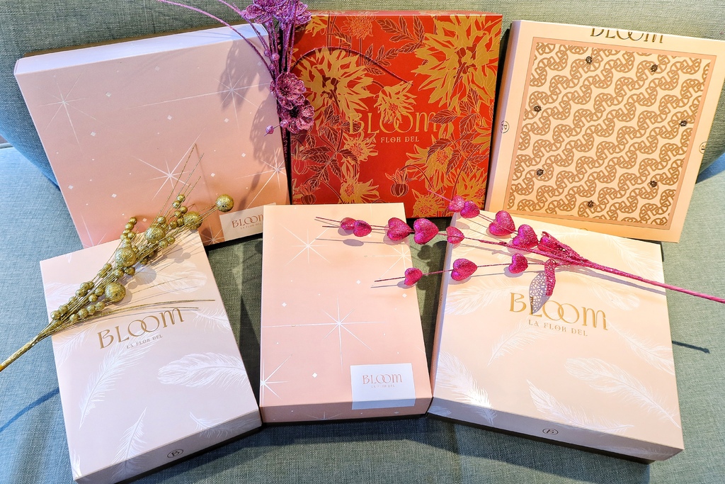 【喜餅推薦】Bloom wedding 花神頂級法式喜餅，輕奢感大人系法式甜點 媲美精品級質感禮盒 成就一生一次的夢幻選擇! @混血珊莎的奇幻旅程